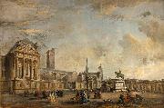 Jean-Baptiste Lallemand Place Royale de Dijon en 1781 oil painting